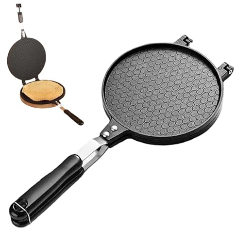 DAGLLGEW Äggrulle tillverkare 16,7 cm dia. Non-stick våffelkontillverkare värmebeständig tortillapress med handtag för glass kon cupcake pannkaka pizza