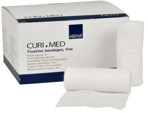 Curi-Med - Mullfixierbinde - 4 m x 8 cm - elastisch - 20 Stück