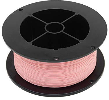 RIO Products Dacron Fliegenschnur-Rückseite, hochfeste, geflochtene Schnur mit geringer Dehnung, super glatte Fliegenrollen-Rückseite, 9 kg, 200 m, Rosa