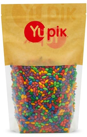 Yupik Kimmie Sunbursts, Colorful Chocolaty Sunflower Seeds, 2.2 lb (35.2 oz), Gluten-Free, Kosher, Sunflower Seeds in Chocolaty Candy Coating, Source of Fiber, Ideal for Parties, Baking & Gifts