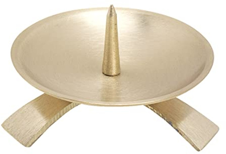 NKlaus Ljusstake som trefot med spik, mässing guld, 1 styck