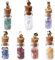 WANGCL 7 Chakra Crystals Stone Chip Bottles Healing Crystal Tumbled Gemstone Wishing Bottles Stones Set for Balancing Meditation Home Decoration