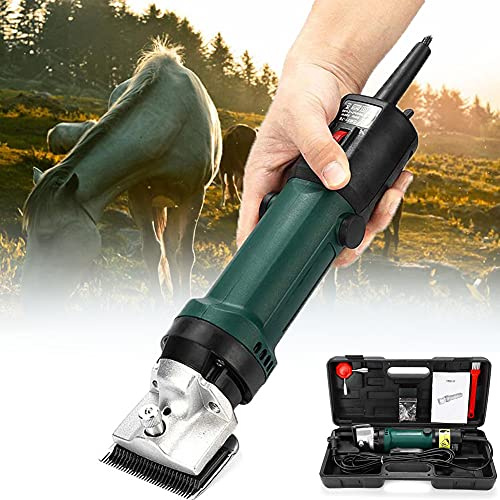 Profesional Maquina de Esquilar para Caballo, Cuidado del Caballo， Esquiladora Caballos 690W & 6 Velocidades Ajustables Eléctrica Maquinilla Cortapelos para Animales de Granja Grandes