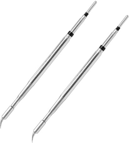 SEQURE Hot Tweezers Desoldering Tips Conical Bent Cartridge Compatible with JBC C210 & C120 & HT140 Hot Tweezers - IS Soldering Iron Tips
