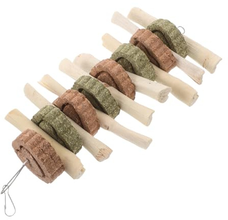 Toddmomy Natural High Fiber Bamboo Chew Sticks for Small Animals Teeth Grinding Treats for Rabbits Guinea Pigs Hamsters Chinchillas Safe Dental Care Snack Natural Ingredients