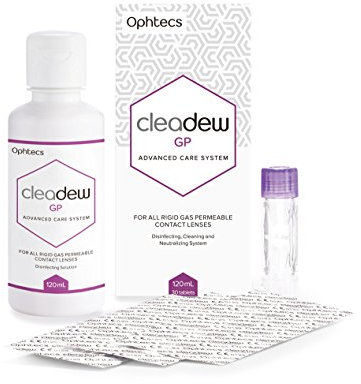 Ophtecs Cleadew GP - Líquido para cuidado de lentes de contacto, 120 ml