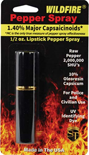 WildFire 1.4% MC Lipstick Pepper Spray Black