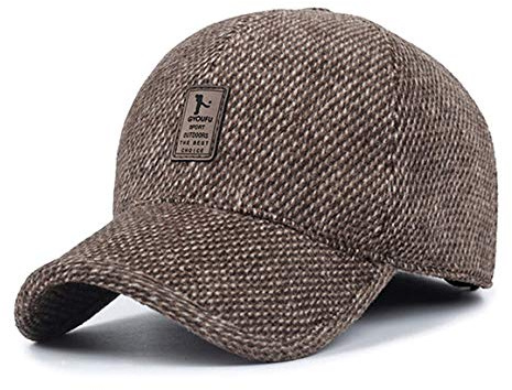 GYOUFU Baseball Cap für Herren Wintermützen 57-61cm (Braun 03G)
