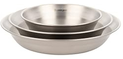 Snow Peak Large Tableware Family Set, Dishes, Plates, Medium and Large Bowls, 16 Piece Set