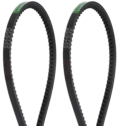 sourcing map 2Stk XPZ722 Gezahnte Keilriemen 28,55(725mm) Draußen Umfang 10mm Breite 8mm Höhe Gummi Zahnriemen Flachriemen Für Getriebe Schneefräse Kraftübertragung