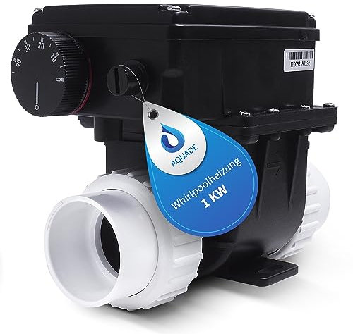 AQUADE Riscaldatore per vasca idromassaggio, termostato SPA, scaldabagno, potenza 1 kW, termostato per piscine
