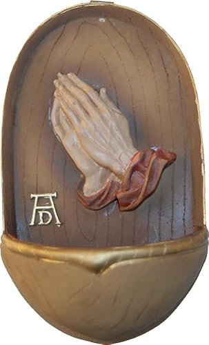 FADEDA Weihwasserkessel 'Dürer' / Höhe:13 cm/handbemalt/detailgetreue Krippen Figuren - Weihnachten Tisch Dekoration Krippe Zubehör