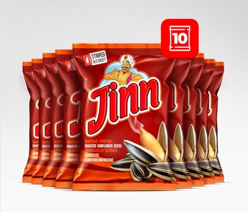 Graines de tournesol Jinn/Dschin 300 g x 10 (10, torréfiées et non salées)