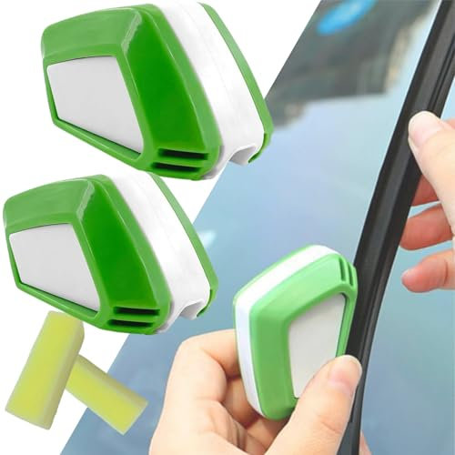 Scheibenwischer Schneider,2pcs Wischblattschneider,Scheibenwischer Nachschneider,Wischer Nachschneider,Scheibenwischer Gummi Schneider,Auto Scheibenwischer Reparaturwerkzeug mit Schwämme