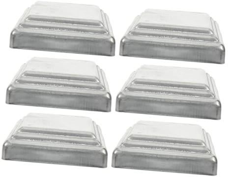 HOMSFOU 6 Piezas Tapas Para Postes De Barandilla Tapas Cuadradas Para Terraza Para Postes De Cerca Cubiertas Para Accesorios Para Cercas De Exterior