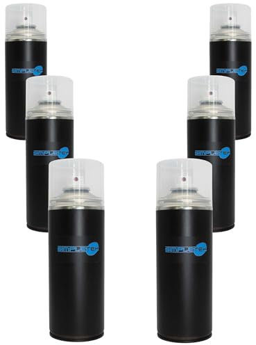 SIMPLETEK - Esmalte antióxido en spray blanco para metales y tratamiento de superficies anti óxido, 400 ml V400PAST10 (6 unidades)