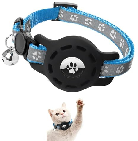 XFSRG katthalsband reflekterande katthalsband lätt tracker fodral halsband med klockfodral justerbart säkerhetslås för katt