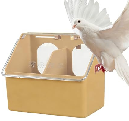 Mangeoire Pour Cage À Oiseaux - Bol Étanche De Grande Capacité,Boîte Distributeur De Nourriture Pour Pigeon De Compagnie | Pour Poules Caille Perroquet Perruche Volière Jardin Ferme Intérieur Extérieu