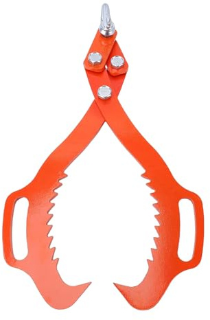 Focket Pinza per Il Sollevamento di Tronchi, con 2 Ganci a Artiglio dentellati, Apertura delle Ganasce da 21 Pollici, Pinza da Traino per Tronchi per impieghi gravosi, e autocarri