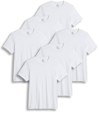 Jockey Men's Undershirt Big & Tall Classic Crew Neck Undershirt- 6 Pack, White, XLT