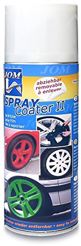 JOM Car Parts & Car Hifi GmbH 127095 SprayCoater II, Sprühfolie, abziehbarer Felgenlack, weiß, 400ml