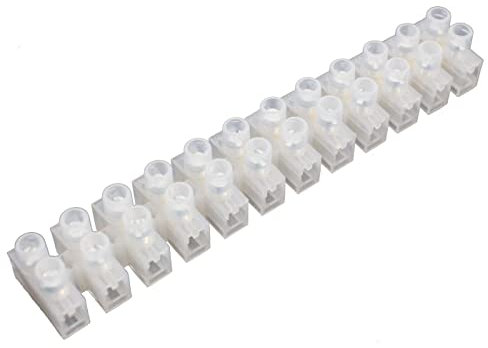 Lumonic 5x Lüsterklemme für Kabel Größen von 2,5-4mm² I Für bis zu 5 Ampere und 380 Volt I Lüsterklemmen in einer 12er Reihe von Kupfer Verbindungsklemmen