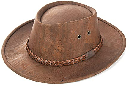 Cappello da cowboy in sughero | cappello in sughero | cappello in sughero melone | marrone | sughero naturale | 100% vegano | sughero naturale, marrone, 56
