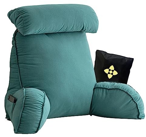 Ergonomico Cuscino da Lettura con Braccioli e Collo Staccabile,Cuscini da Lettura per Letto e Divano,Multifunzione Cuscino Lettura,Cuscino di Supporto per Giocare,Leggere,Guardare la TV