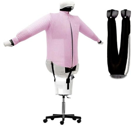 AEOLUS Iron Dryer Automatically Dries Irons Shirts Polo-Shirts Blouses Pants Freshens up Sanitizes Garments Ironing System Ironer Dryer 4 in 1 Vertical 3 Programs Energy-Saving SA05 SP ECO INOX