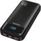 Power Bank 27.000mAh 22.5W PD3.0 QC4.0 Ricarica Rapida Batteria Esterna 3A USB C Caricatore Portatile con LCD Display Digitale 3 Uscite e 2 Ingressi per Smartphone and more (black)