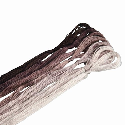 MINGGUXIUYI hilo de seda de morera – seda natural pura, ideal para bordado a mano, tejido, joyería DIY y kits de manualidades (23)