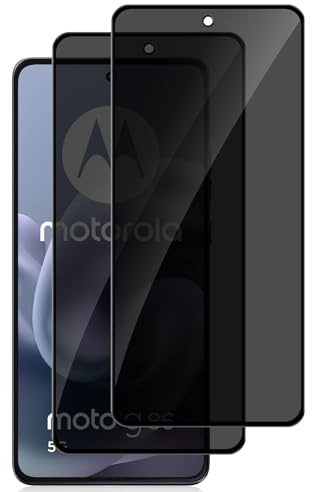 MokaZii Privacy Pellicola Protettiva per Motorola Moto G86, [2 Pezzi] Protezione Schermo Protector, Anti Graffio Anti Spy Durezza 9H Vetro Temperato Film per Motorola Moto G86