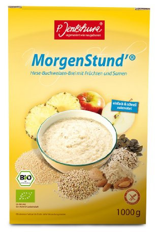 P. Jentschura MorgenStund basischer Hirse Buchweizen Brei basen Frühstück für den leichten Start in den Tag, 1000 g