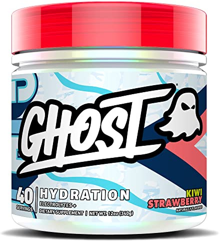 GHOST Hydration Tub, Electrolyte Powder, Kiwi Strawberry - Sugar Free Instant Electrolyte Drink Mix - Caffeine-Free Daily Hydration & Immune Support with Clean Formula - 40 Servings