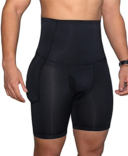 Faringoto Ropa Interior Acolchada para Hombre con Malla, Levantador de Glúteos, Almohadilla de Aumento de Glúteos, Bóxer de Levantamiento de Trasero, #1, S