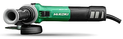 HiKOKI Smerigliatrice angolare - 1320W, 125mm, Brushless, velocità variabile, arresto anti-contraccolpo, avvio morbido, elettronica costante, protezione senza attrezzi, impugnatura sottile