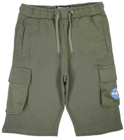 Nasa, Bermudas, Pantalones Cortos, Short, niño, niña, Verde, Talla XL - GNS2641 BM S1-XL
