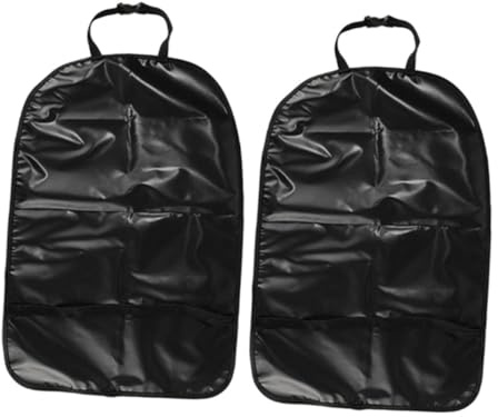 Mikikit 2piezas Protector De Respaldo Para Coche Antipatadas Funda Trasera Accesorio De Protección Oxford Fácil De Limpiar Instalación Rápida Versátil Para Asientos Delanteros y