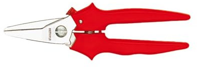 BESSEY Erdi Combi-Schere gerade D47, Rechtsschneidend, Gesamtlänge 140 mm Schnittlänge 31 mm, Schneide mit Verzahnung, Gewicht 0,08 Kg