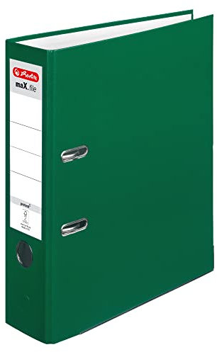 Herlitz 5480504 Ordner maX.file protect A4, Grün, 8 cm