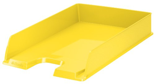 Esselte A4 Europost Letter Tray, VIVIDA Yellow, Pack of 10, VIVIDA Range, 623925