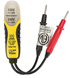 NSi Industries TES-2 Voltage Tester, 120 or 240 VAC, Neon
