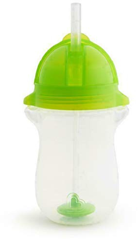 Munchkin Click Lock viktad kopp med flexibelt sugrör blå 296 ml
