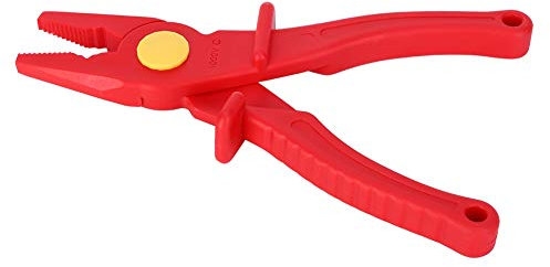 1000V kunststoffisolierte Hochspannungszange für die Arbeit, professionelle Elektrikerzange mit ergonomischem rutschfestem Griff für Stromkreisunterbrechung, rote Farbe