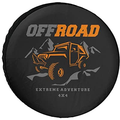 Copertura per pneumatici di scorta, fuoristrada Extreme Adventure antipolvere impermeabile borsa per pneumatici di scorta, vestito per SUV, camper, rimorchio, ruota auto 14