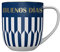 DRAEGER PARIS 1886 - Taza de Cerámica con Mensaje Buenos Días, 320ml - Diseño Chic en Azul o Rosa, Detalle en Oro Caliente - Elegancia y Estilo para Tu Café - Calidad Icónica desde 1886
