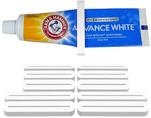 [10 Pack] Toothpaste Tube Squeezer Dispenser Tool Makeup Saver Holder Small Bathroom USA