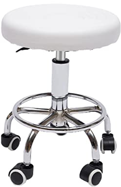 biniliubi Taburete cosmético para peluquería, altura ajustable, acolchado giratorio, altura del asiento, silla universal, silla de bar, silla de bar, silla de bar, silla de estudio, silla giratoria de