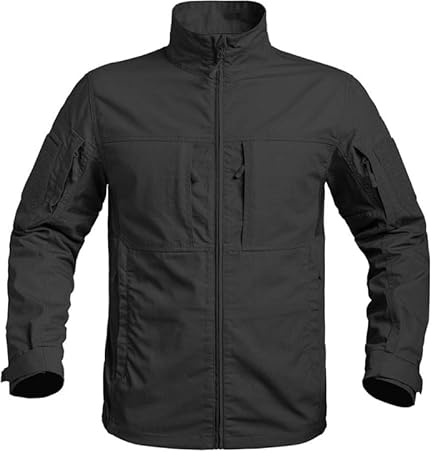 A10 Equipment Kurze Kampfjacke Fighter, Schwarz, Unisex, Schwarz, X-Large