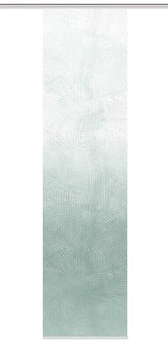 HOME WOHNIDEEN Schiebegardine SIRALIA, Seidenoptik Digitaldruck, 245x60 cm, + Zubehör, Farbe:Salbei, Größe:245 x 60 cm, Anzahl:1x